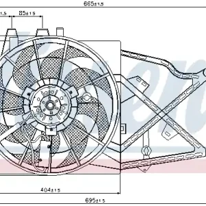 Oryginalny Wentylator NISSENS 85208