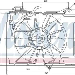 Wentylator NISSENS 85226 Premium