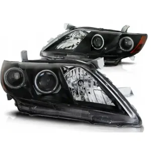 Reflektory Toyota Camry 6 Xv40 06-09 Ringi Black Niska cena