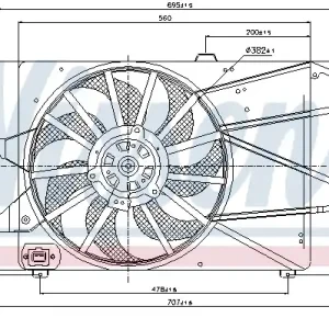 Ekspresowa dostawa Wentylator NISSENS 85482