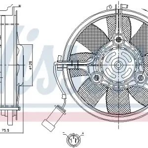 Wentylator NISSENS 85546 Oryginalny