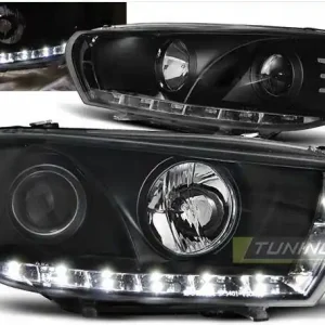 Reflektory przednie VW Scirocco BLACK DAYLIGHT Nowość