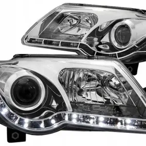 Reflektory przednie VW Passat B6 3C CHROM DAYLIGHT Popularny