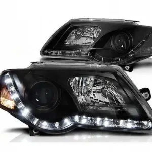 Reflektory przednie VW Passat B6 3C BLACK DAYLIGHT Nowość