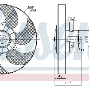 Oferta Wentylator NISSENS 85658