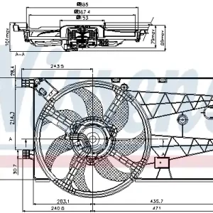Wentylator NISSENS 85693 Oryginalny