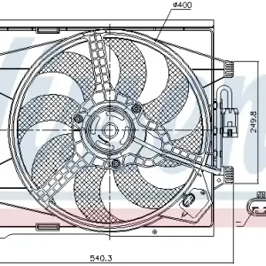 Wysoka jakość Wentylator NISSENS 85744
