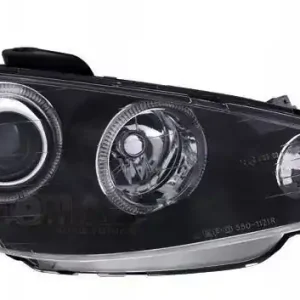 Wysoka jakość Reflektory przednie Peugeot 206 BLACK RINGI