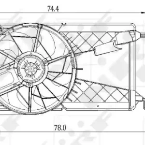 Autentyczny Wentylator NRF 47291