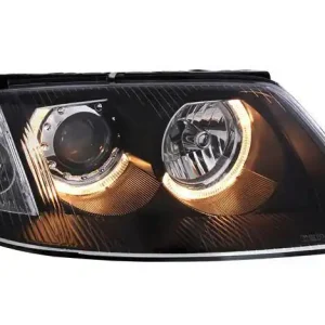 Reflektory lampy przednie Passat B5 FLDEPOBLACK RINGI Nowość