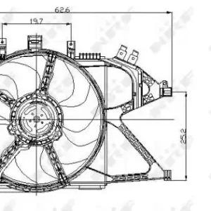 Autentyczny Wentylator NRF 47012