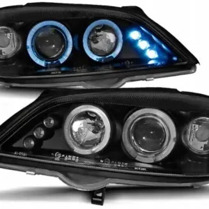 Reflektory lampy przednie Opel Astra G RINGI BLACK Wysoka jakość