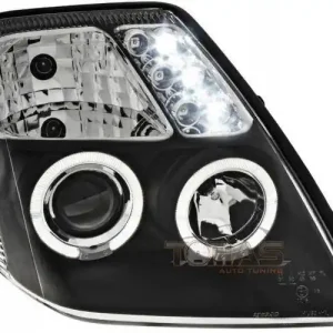 Reflektory lampy przednie Citroen C2 Ringi Black Niska cena
