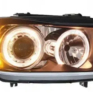 Reflektory lampy przednie bmw e90 e91 black ringi Tani