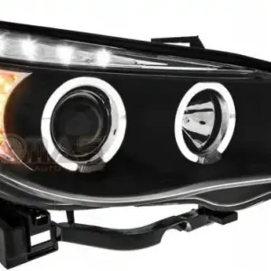 Reflektory Lampy przednie BMW E60/E61 BLACK RINGI Darmowa dostawa