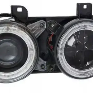 Reflektory lampy przednie bmw e34 black ringi Premium
