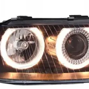 Reflektory lampy przednie A3 8L CZARNE RINGI Zwrot pieniędzy