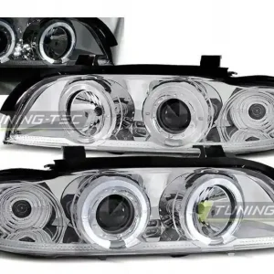 Reflektory lampy Bmw e39 ringi h1/h1 chrome ringi Kup teraz