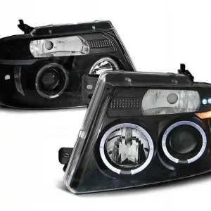 Reflektory Ford F150 mk 11 04-08 angel eyes black Premium