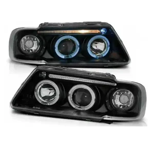 Rabat Reflektory Audi A3 96-00 Soczewki Ringi Black