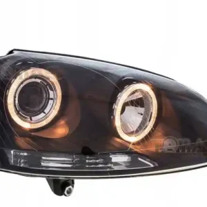 Lampy VW GOLF V 5 03-09 ringi soczewki black FK Niska cena