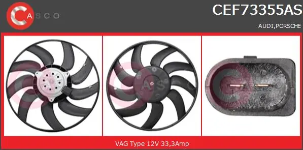 Wentylator CASCO CEF73355AS Premium