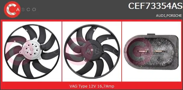 Niska cena Wentylator CASCO CEF73354AS