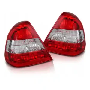 Lampy Tylne Mercedes W202 C-klasa 93-00 Red White Tani