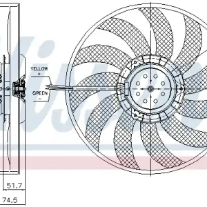 Wentylator NISSENS 85743 Premium