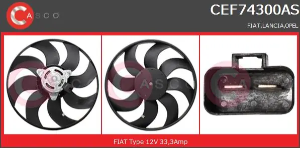 Bezpieczna płatność Wentylator CASCO CEF74300AS