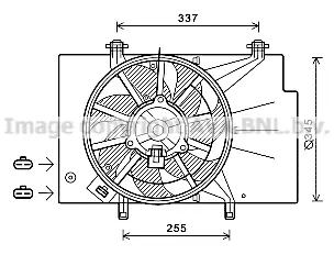Wentylator AVA QUALITY COOLING FD7557 Tani