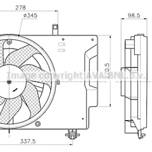 Popularny Wentylator AVA QUALITY COOLING FD7709
