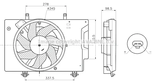Popularny Wentylator AVA QUALITY COOLING FD7709