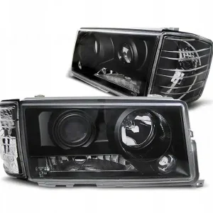 Lampy soczewkowe Mercedes W201/190 1982-1993 black Bezpieczna płatność