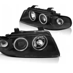 Najlepsza cena Lampy Soczewkowe Audi A4 B5 94-98 Black Ringi Ccfl