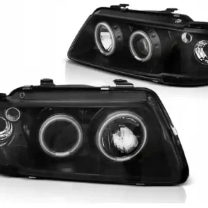 Lampy Soczewkowe Audi A3 8l 96-00 Ringi Ccfl Black Niska cena