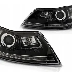 Lampy Skoda Octavia II 09-12 daylight black led Promocja