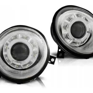 Najlepsza cena Lampy Reflektory Vw Lupo 98-05 Chrome Led Ringi