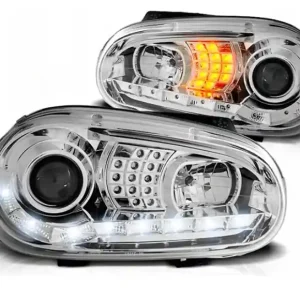 Lampy Reflektory Vw Golf 4 Iv Daylight Chrome Led Tani