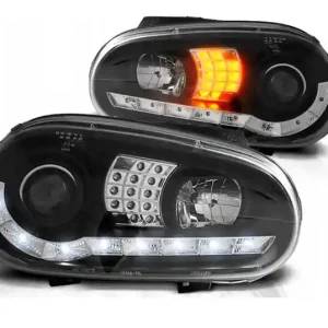 Lampy Reflektory Vw Golf 4 Iv Daylight Black Led Rabat