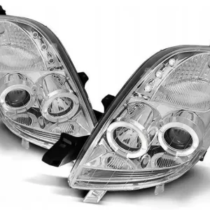 Lampy reflektory Toyota Yaris 06-09 ringi chrome Oferta limitowana