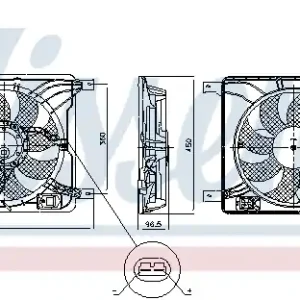 Wentylator NISSENS 850017 Rabat
