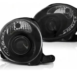 Darmowa dostawa Lampy reflektory soczewkowe fiat 500 07- black