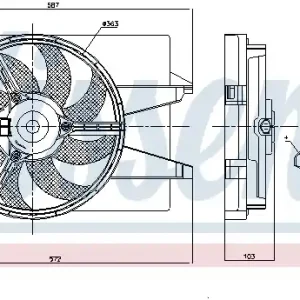 Wentylator NISSENS 85030 Ekspresowa dostawa