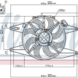 Wysoka jakość Wentylator NISSENS 85105