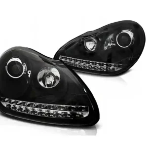Lampy Reflektory Porsche Cayenne 02-06 Black Xenon Popularny