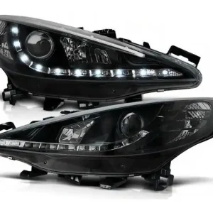 Lampy Reflektory Peugeot 207 06-09 Daylight Black Rabat