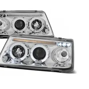 Zwrot pieniędzy Lampy Reflektory Peugeot 205 83-96 Ringi Chrome