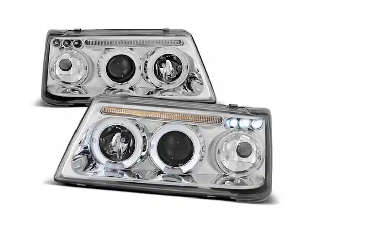 Zwrot pieniędzy Lampy Reflektory Peugeot 205 83-96 Ringi Chrome