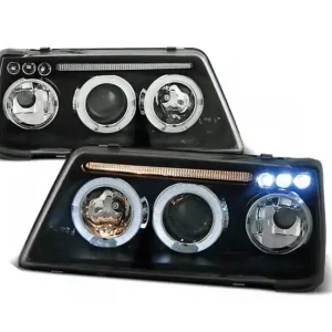 Szybka dostawa Lampy Reflektory Peugeot 205 83-96 Ringi Black